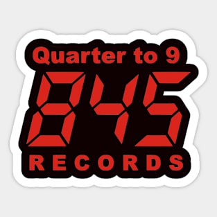 Red QT9 845 Retro Sticker